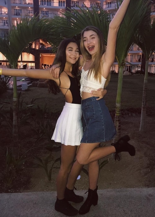 Ali Skovbye as seen while posing for a picture alongside her friend, Madison Guppy, in Los Cabos, Mexico in January 2018