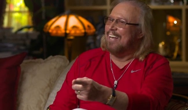 Barry Gibb during an interview in April 2017