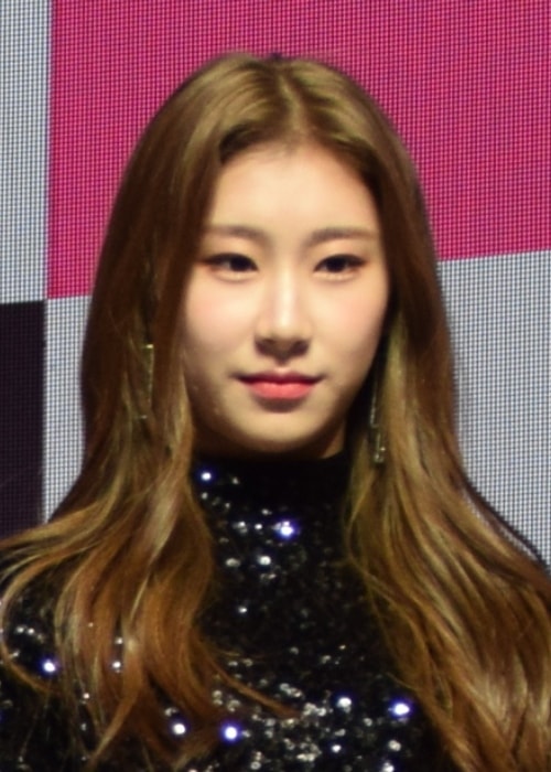 Chaeryeong as seen in a picture taken during an event in February 2019
