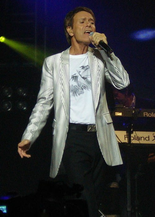 Cliff Richard at a concert in November 2009