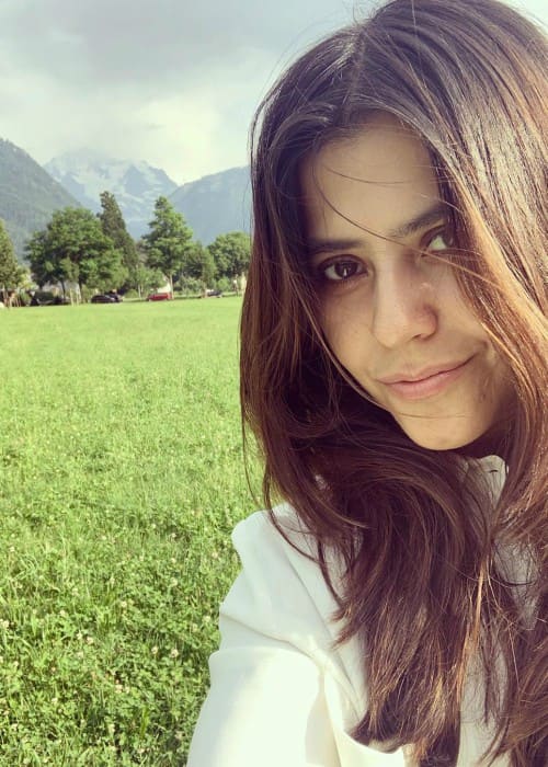 Ekta Kapoor in a selfie in July 2019