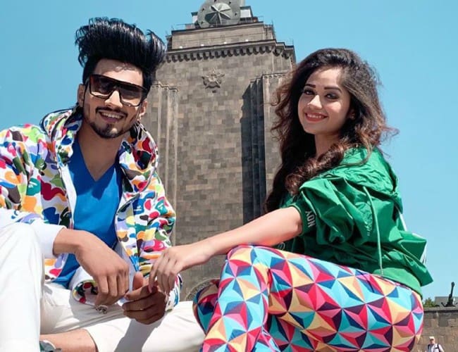 Faisal Shaikh and Jannat Zubair Rahmani as seen in September 2019