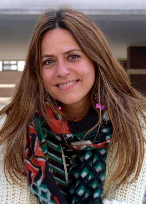 Itziar Ituño as seen while smiling for a picture in June 2018