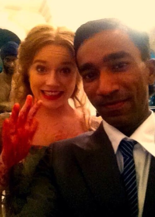 Jemima West as seen while posing for a selfie along with her 'Indian Summers' co-actor in the Great Britain in October 2015