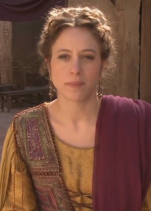Jodhi May during an interview on the set of the 2015 film A.D. The Bible Continues