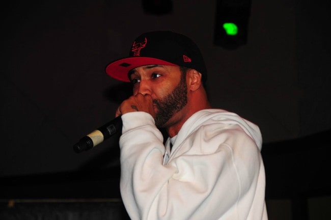 Joe Budden during a performance in March 2010