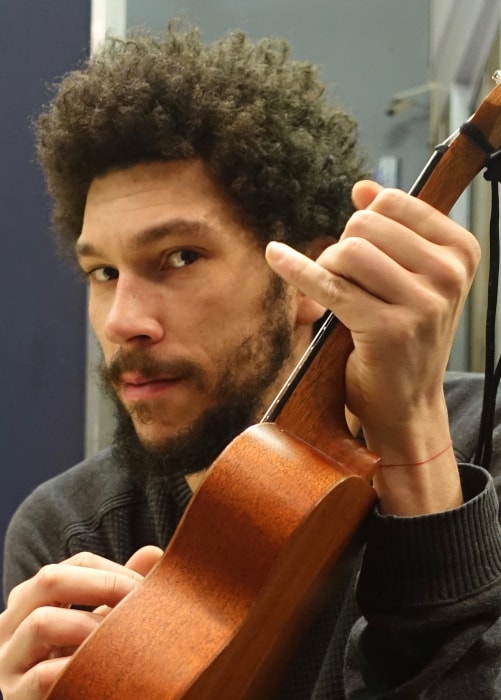 Joel Fry as seen in a picture taken during rehearsals for Radio 4's live interactive drama 'Hashtag Love' at BBC Cardiff on February 14, 2017