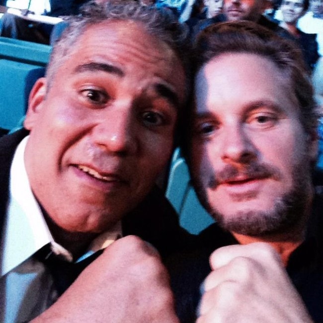 John Ortiz with his Siver Linings Playbook co-star and friend Shea Whigham as seen in May 2015