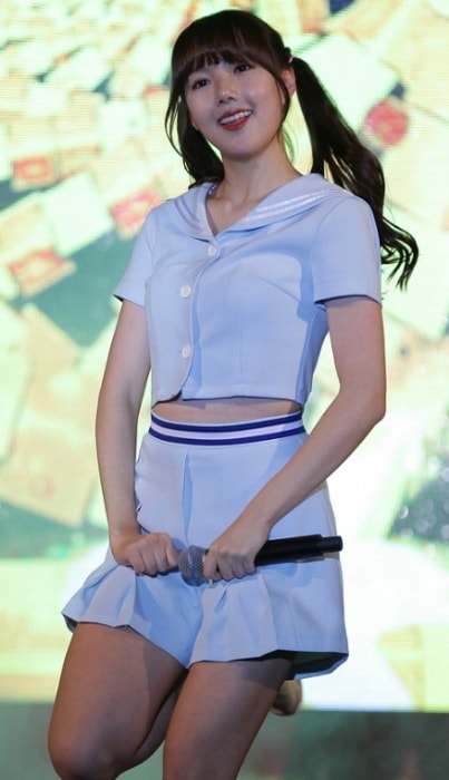 Jung Ye-rin (Yerin) as seen in a picture taken during an event in October 2015