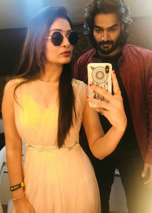 Kartikeya Gummakonda and Payal Rajput in a selfie in December 2018