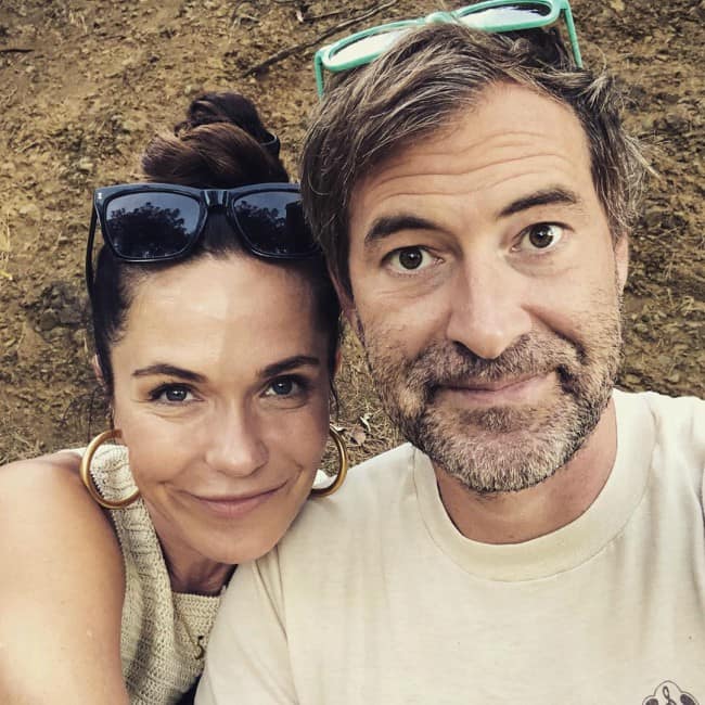 Mark Duplass and Katie Aselton in a selfie in August 2019