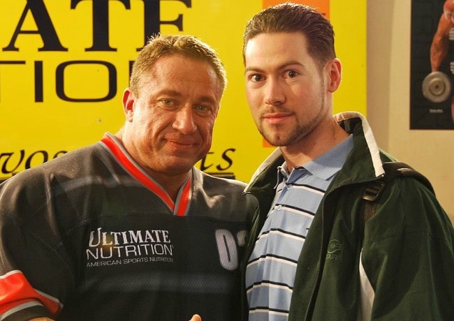 Markus Ruhl (Left) with a fan as seen in March 2009