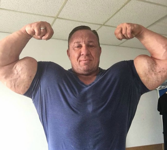 markus ruhl biceps size