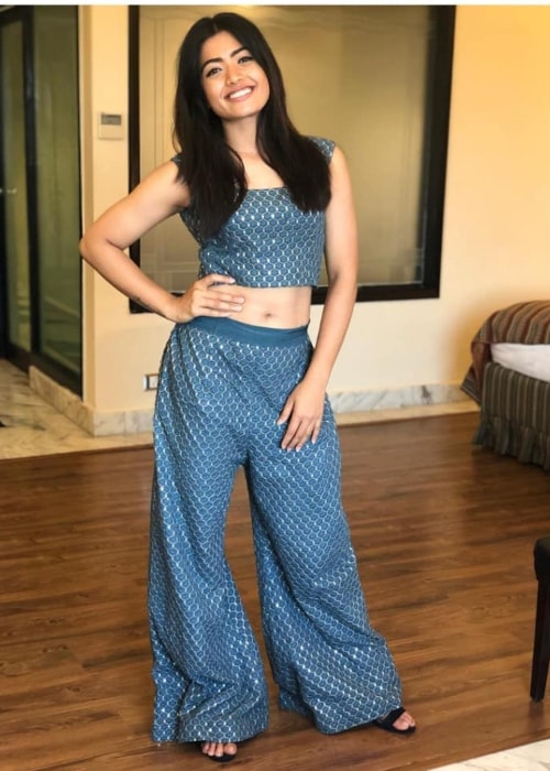 Rashmika Mandanna as seen in a picture taken in March 2019