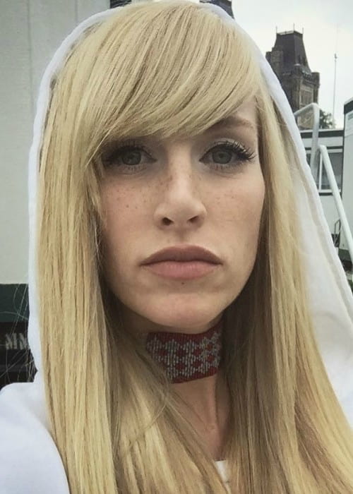 Sarah Blackwood in an Instagram selfie as seen in July 2017