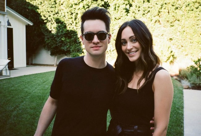Sarah Orzechowski and Brendon Urie as seen in August 2019