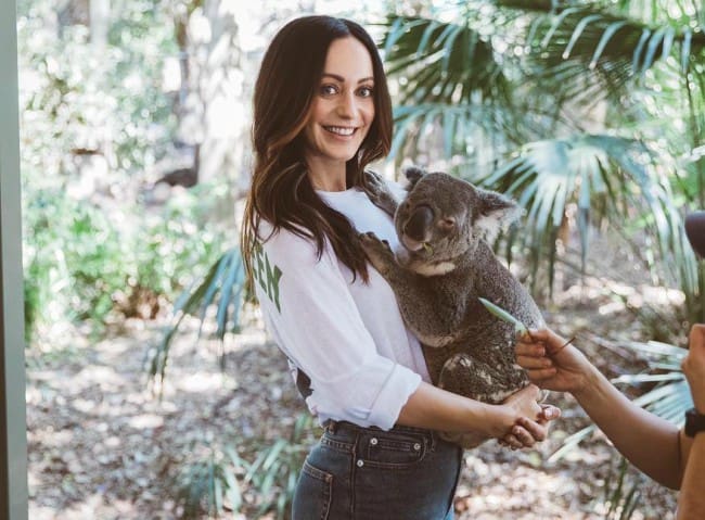 Sarah Orzechowski at the Lone Pine Koala Sanctuary in October 2018