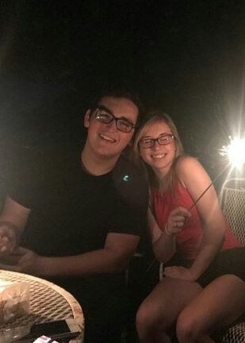 09sharkboy as seen in a picture with his beau Emma in August 2017