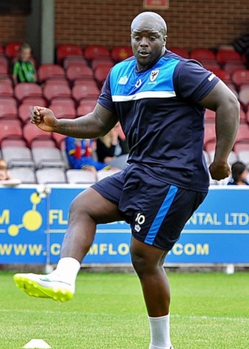 Adebayo Akinfenwa as seen in August 2015