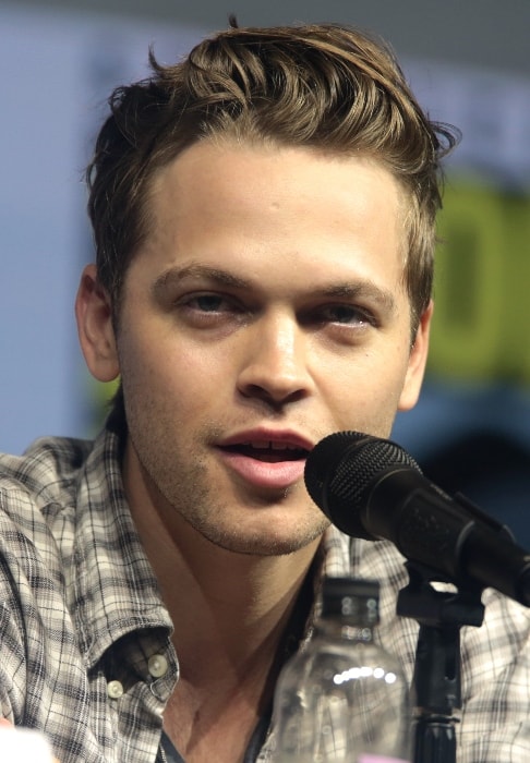 Alexander Calvert as seen while speaking at the 2018 San Diego Comic-Con International in San Diego, California, United States in July 2018