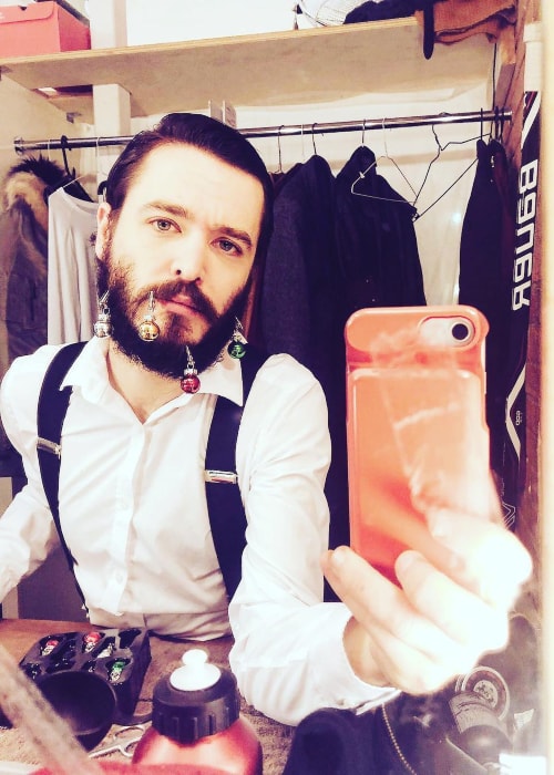 Alexander Vlahos as seen in a selfie taken in December 2018