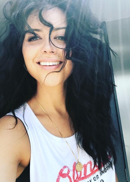 Alyssa Diaz as seen while taking a selfie in August 2018