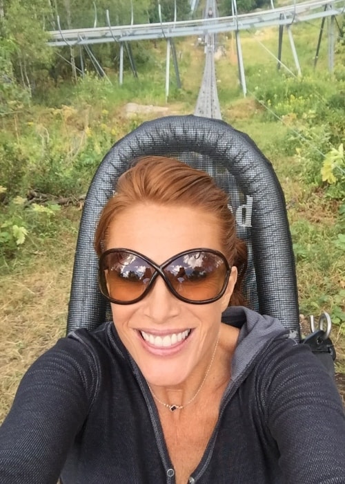 Angie Everhart as seen in a selfie taken in August 2016