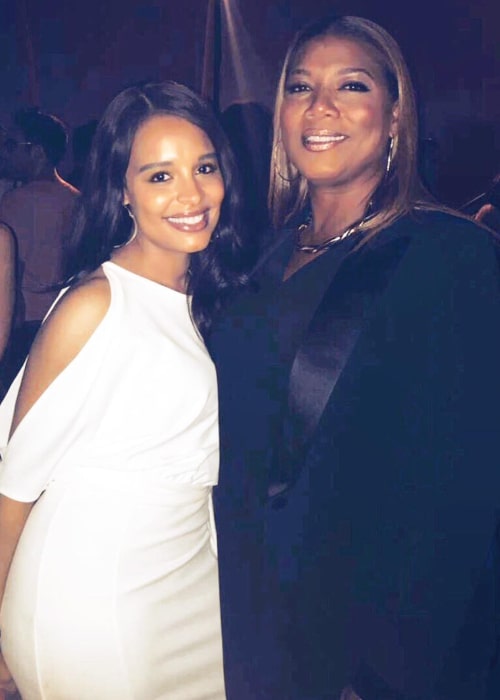 Antonique Smith as seen in a picture taken with rapper, singer, actress, and record producer Queen Latifah in March 2018