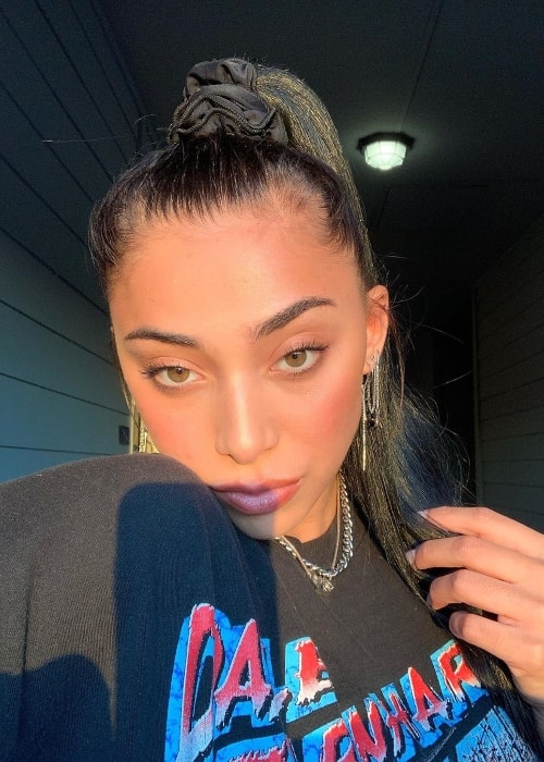 Ashton Locklear as seen while clicking a golden hour selfie in Houston, Texas, United States in October 2019