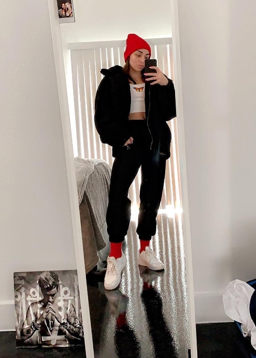 Ashton Locklear as seen while taking a mirror selfie in March 2019