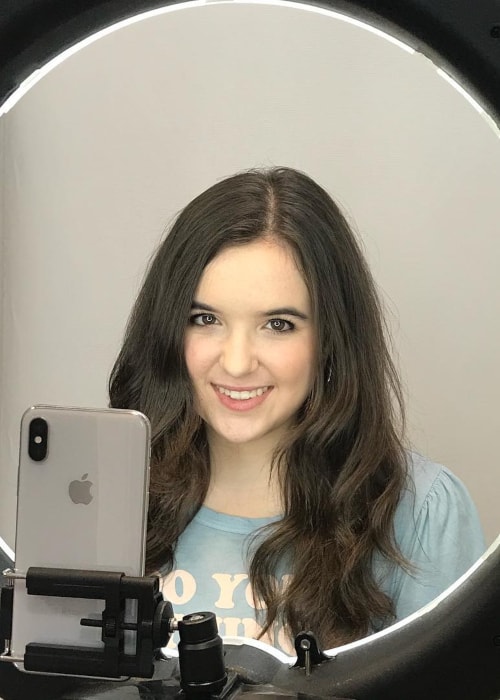 Aubrey Miller as seen in a selfie taken in July 2018
