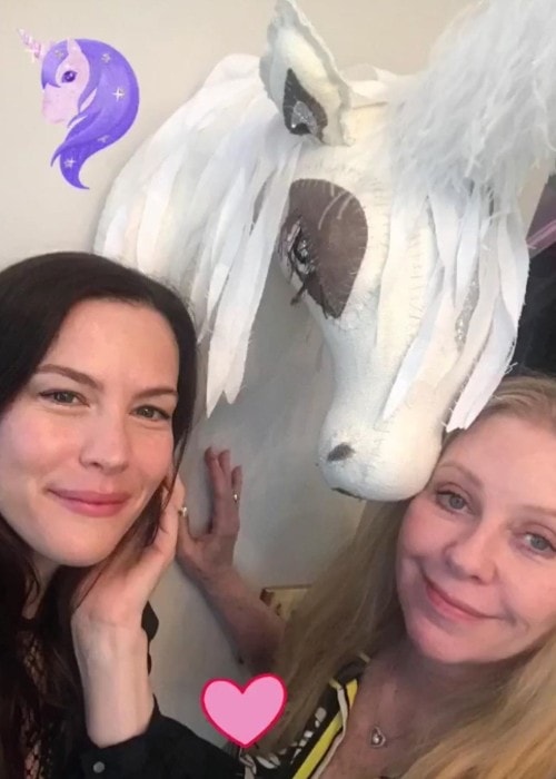 Bebe Buell with her daughter Liv Tyler as seen in July 2019