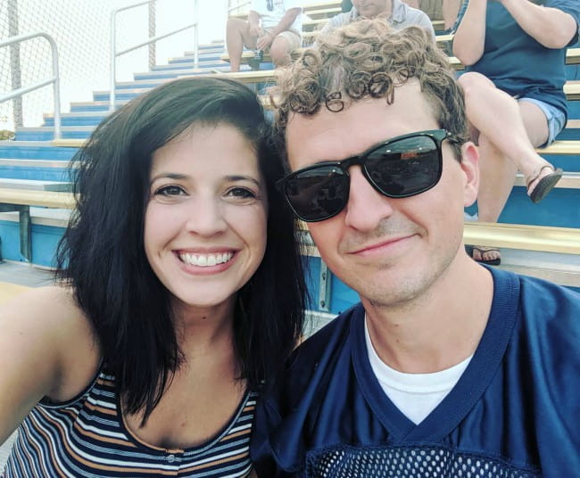 Beth Crowley in a selfie with her husband as seen in August 2019