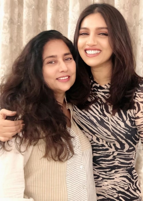 Bhumi Pednekar as seen in a picture with her mother Sumitra Pednekar that was taken in July 2019