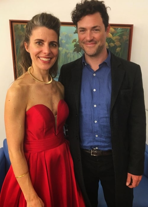 Brendan Hines as seen in a picture with a close friend of his named Kristen Toedtman in January 2019