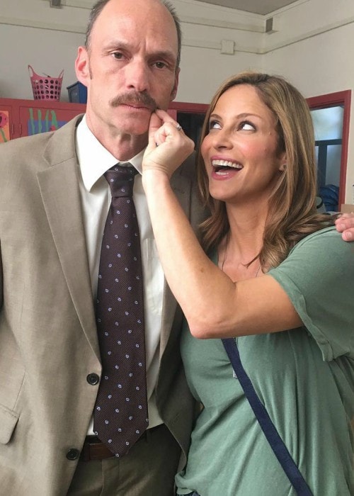 Brian Stepanek and Andrea Savage as seen in January 2019