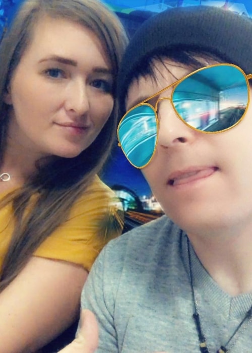 Chris Ingham as seen in a selfie with his wife Sarah Ingham in December 2018