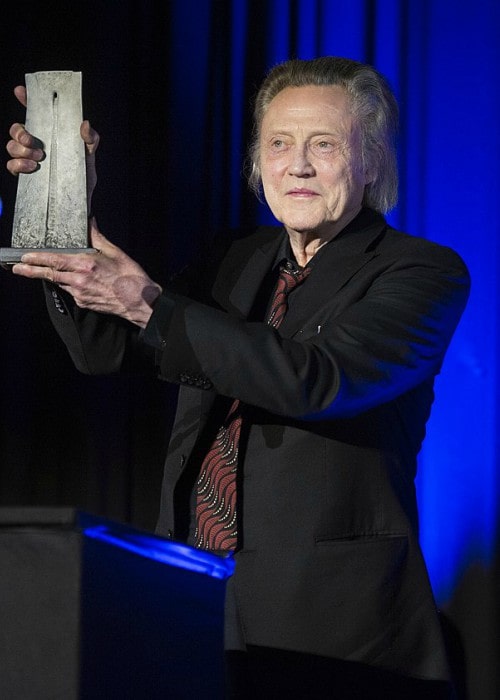 Christopher Walken receiving the Rencontres 7e Art Lausanne 2018 honorary award