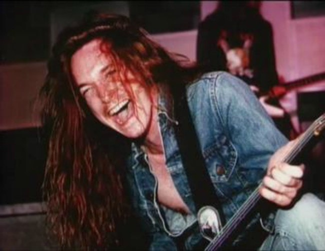 Cliff Burton during a performance in 1986