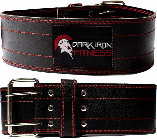 Dark Iron Fitness Leather Weightlifting Belt