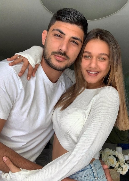 Eden Ben Zaken as seen while posing for an adorable picture along with Shuki Biton in October 2019