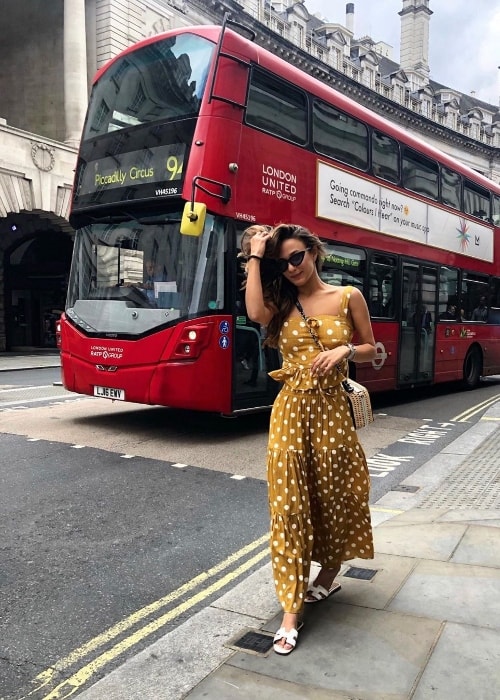 Eden Ben Zaken as seen while walking down the Oxford Street in London, England, United Kingdom in August 2019