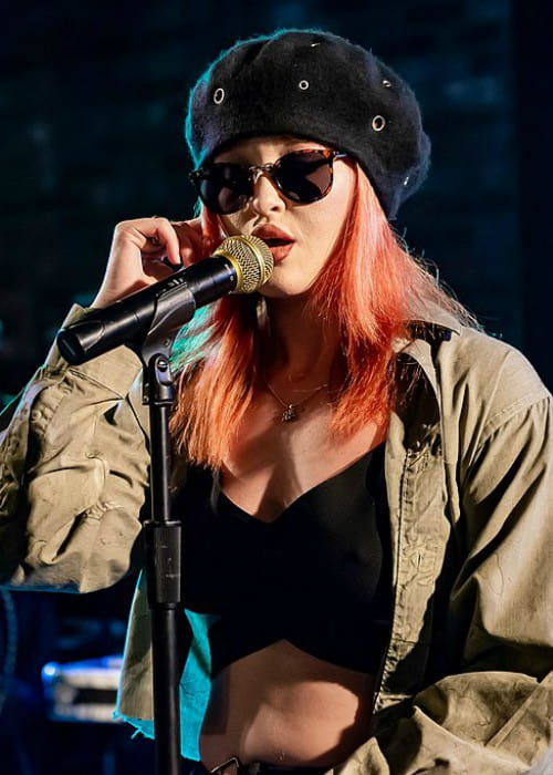 Elley Duhé during a performance in November 2018