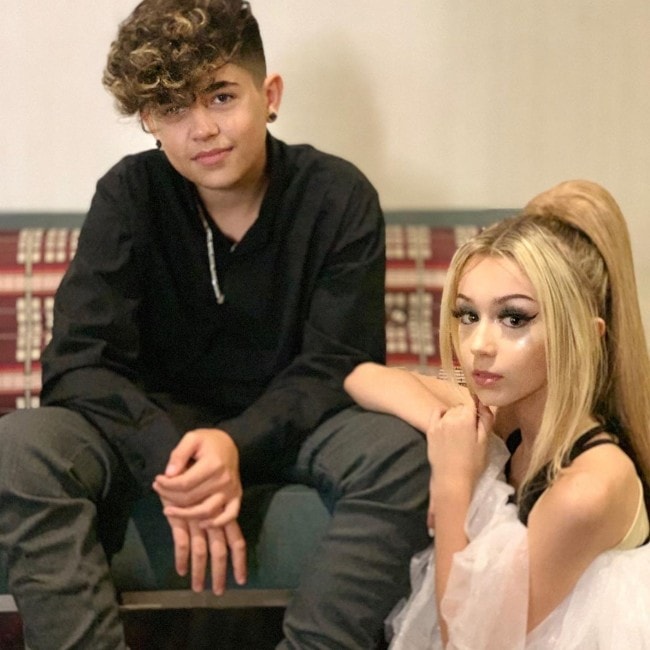 Emery Bingham with her boyfriend Kayden as seen in Auggust 2019