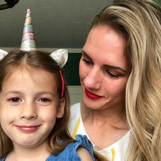 Eve Franke in a selfie with her mother as seen in May 2019