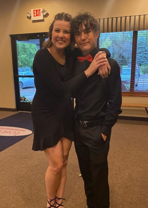 Ian Haueter as seen in a picture with his sister Kaylee Haueter in October 2019