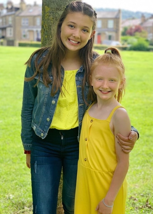 Isabelle Ingham as seen in a picture with her younger sister Esmé Ingham in July 2019