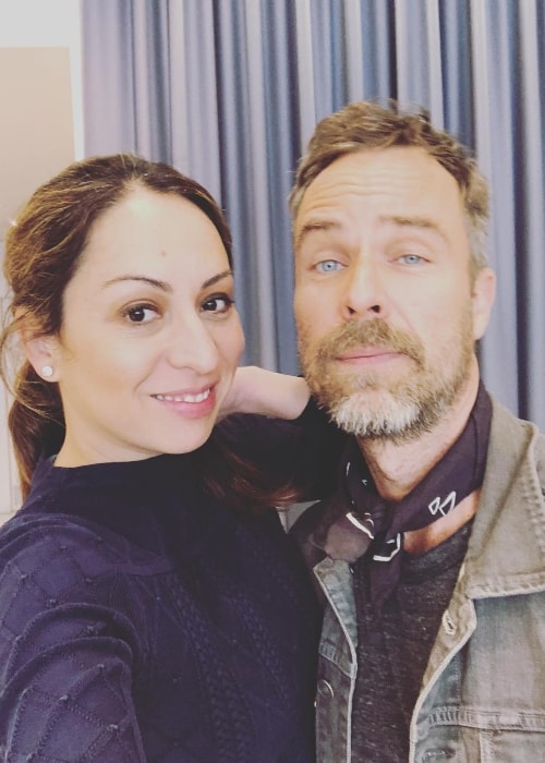 JR Bourne as seen while posing in a selfie along with Jenny Leeser in March 2018