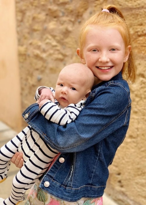 Jace Ingham as seen in a picture with his older sister Esme Ingham in May 2019