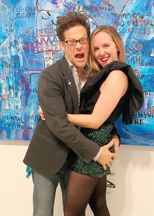 Jason Newsted with his wife as seen in December 2017